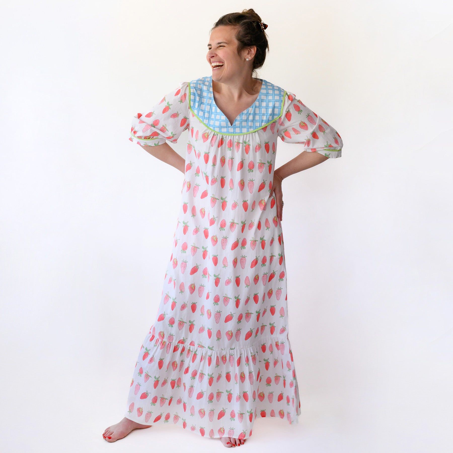strawberry dress womens Long Maria Dress