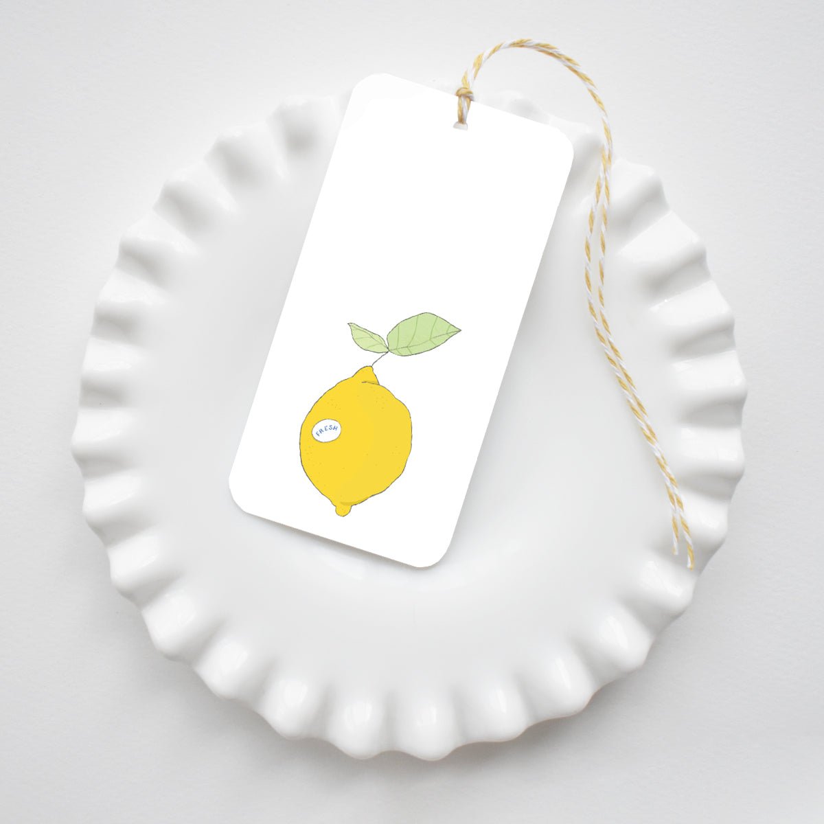 Lemon Tags by Sara Fitz Gift Tags With Twine