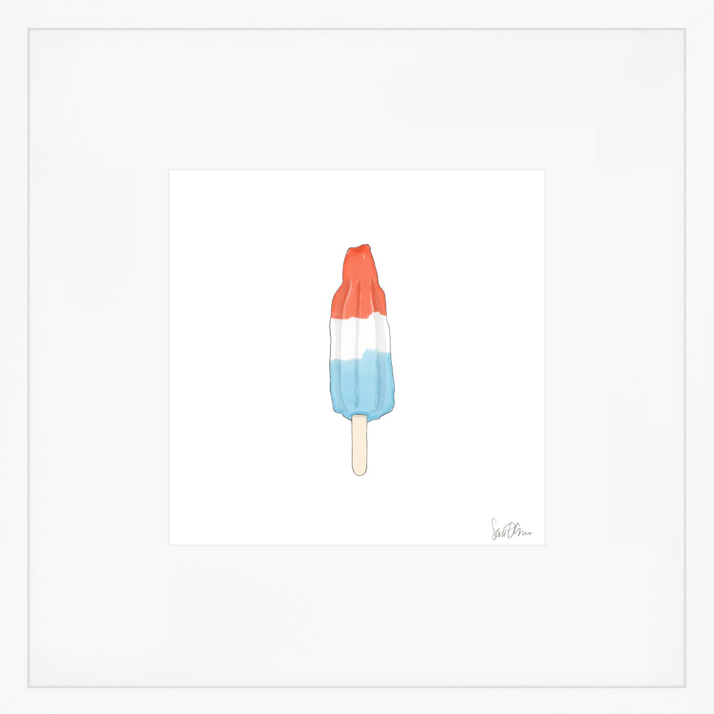 Popsicle Art Print by Sara Fitz
