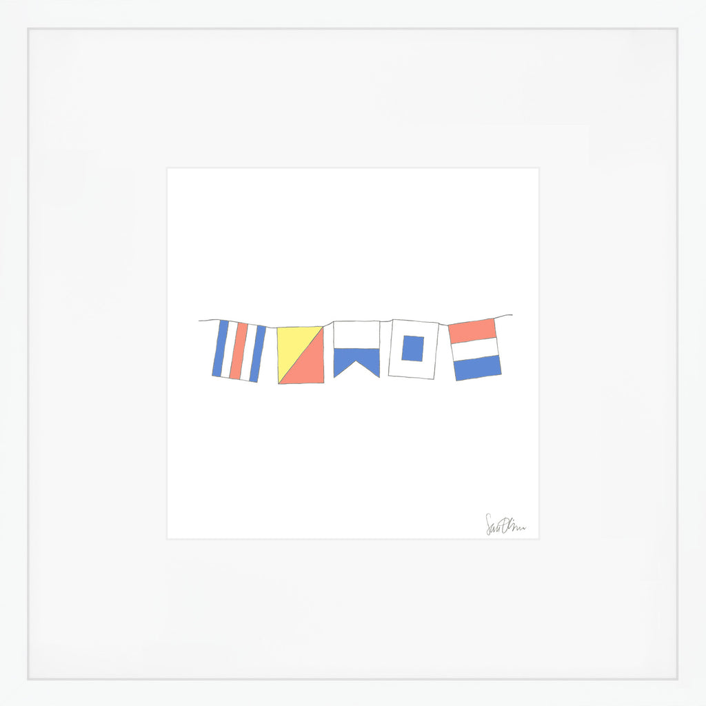 COAST flags Art Print by Sara Fitz