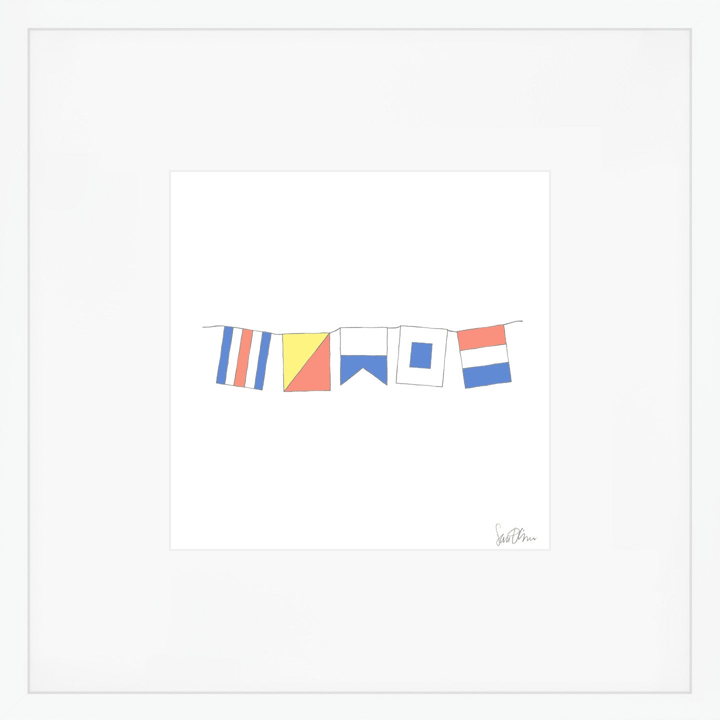 COAST flags Art Print by Sara Fitz
