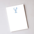 Blue Lobster Notepad by Sara Fitz