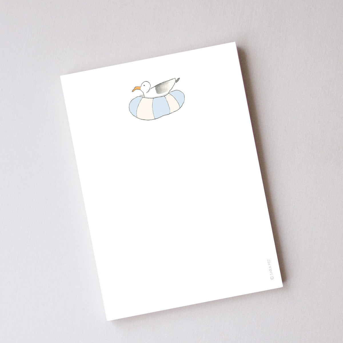 Floating Gull Notepad by Sara Fitz