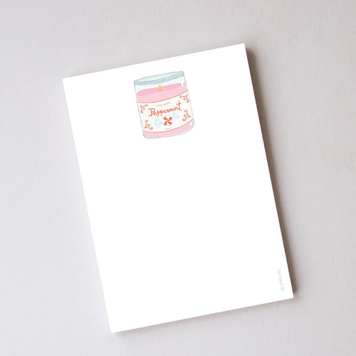 Peppermint Candle Notepad by Sara Fitz