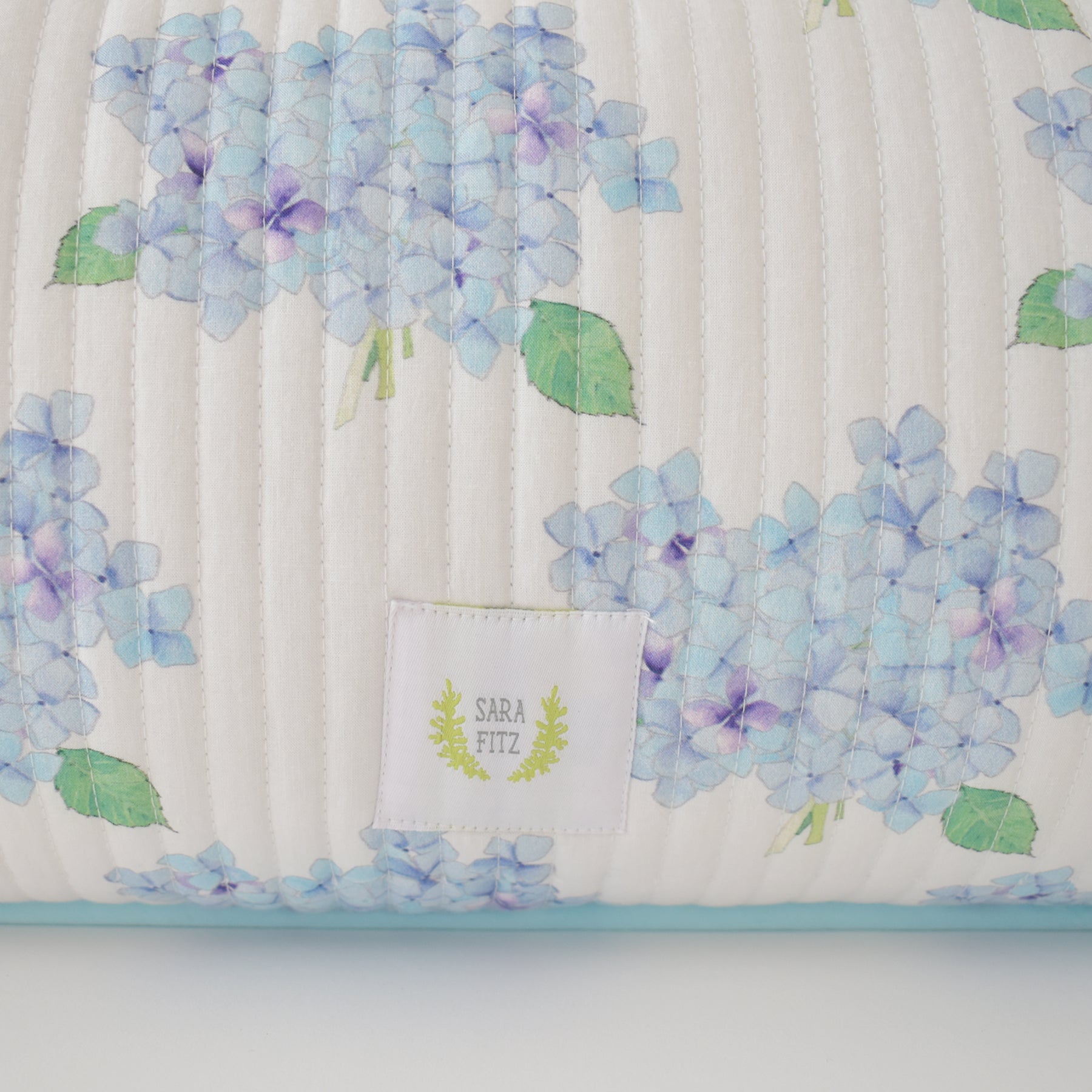 Sara Fitz Hydrangea Lumbar Pillow 13x35 Cotton