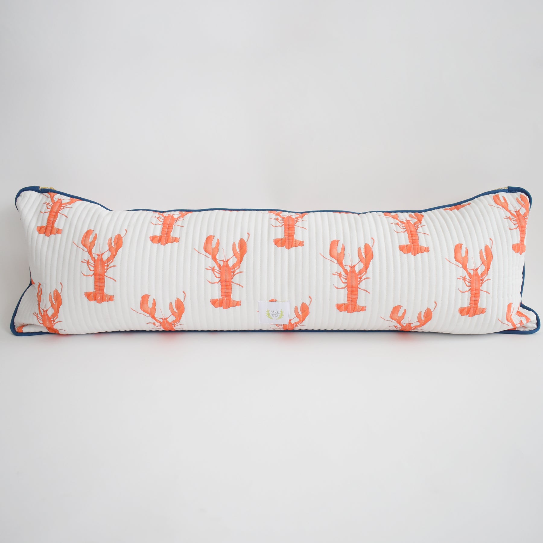 Lumbar Pillow, Lobster by Sara Fitz