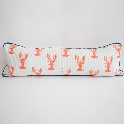 Lumbar Pillow, Lobster by Sara Fitz
