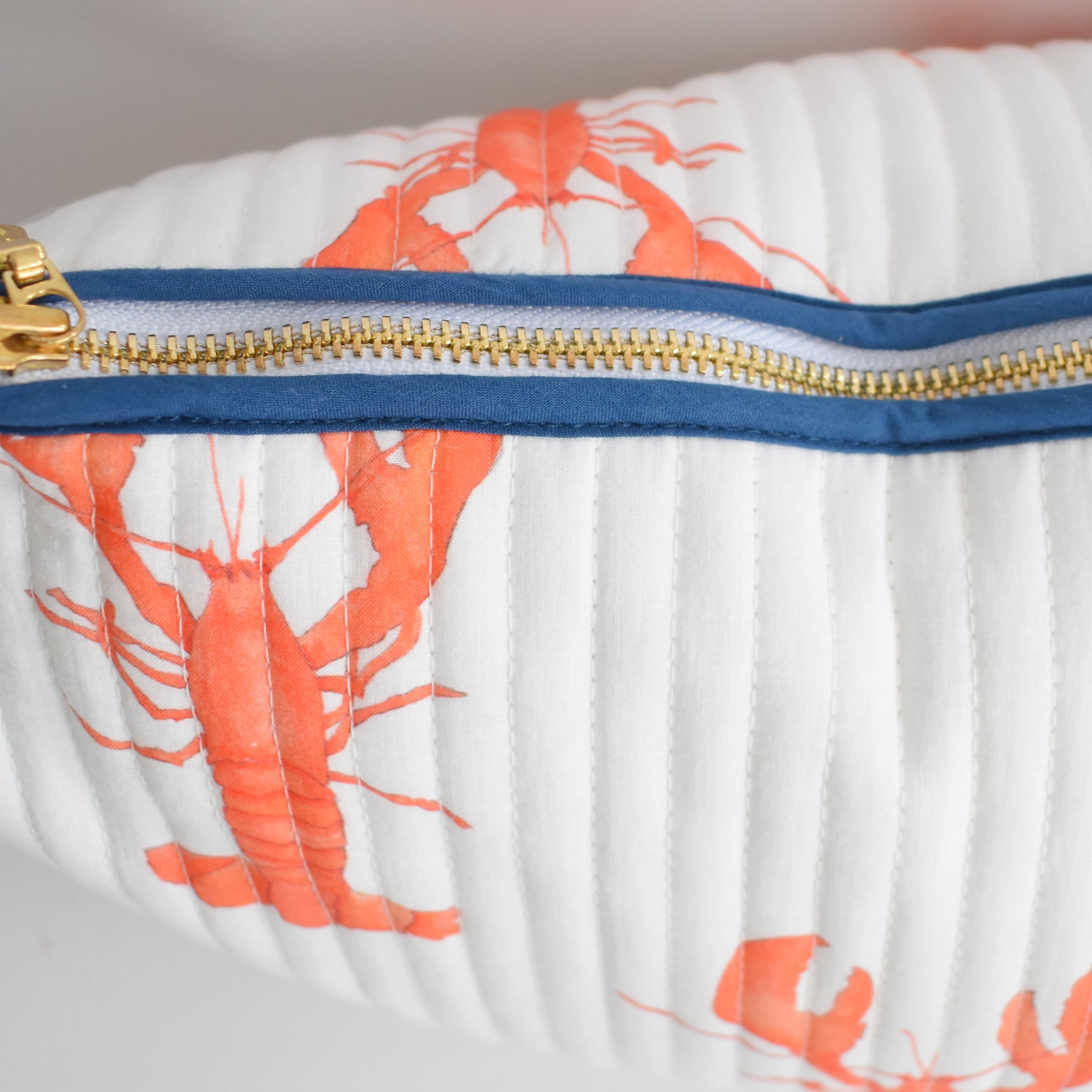 Sara Fitz Lumbar Pillow Lobster Print 13x35