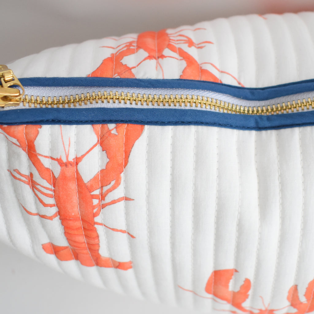 Lumbar Pillow, Lobster by Sara Fitz