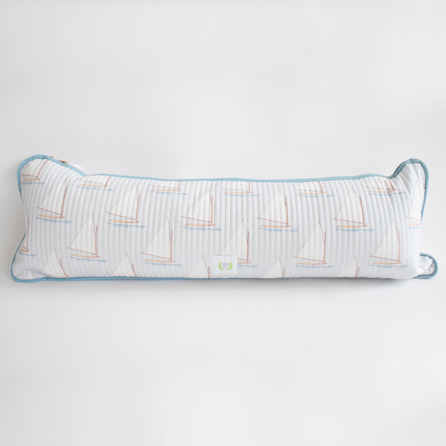 Lumbar Pillow, Sailboat by Sara Fitz