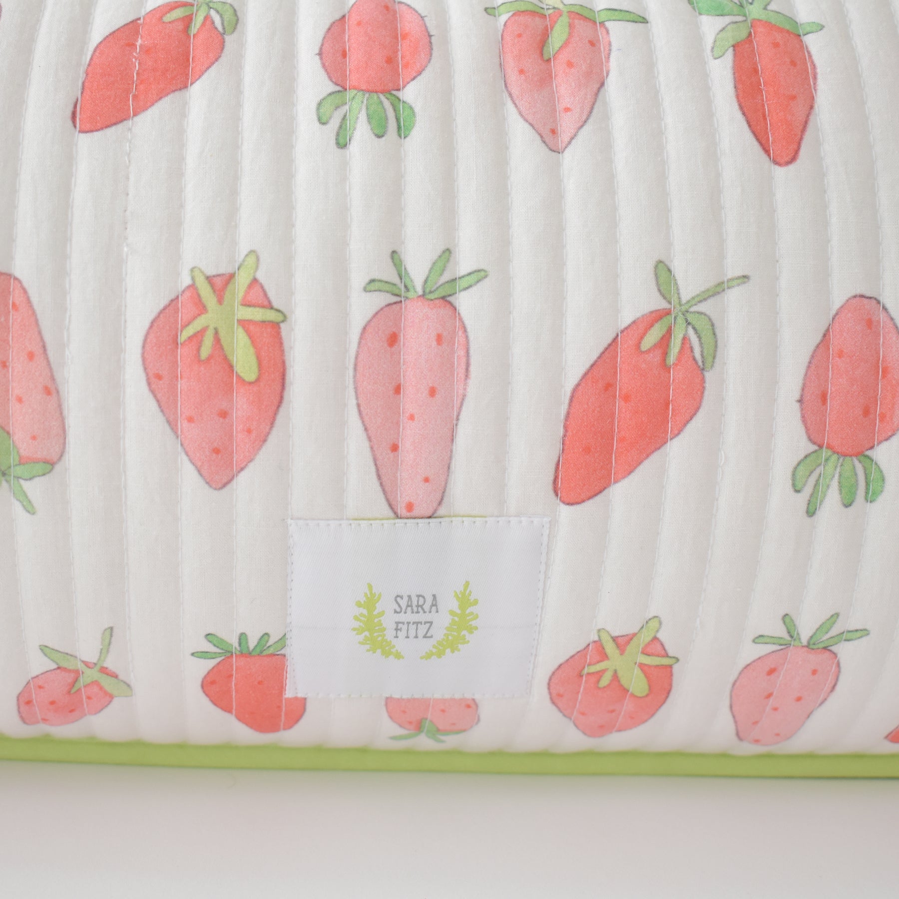 Lumbar Pillow, Strawberry by Sara Fitz