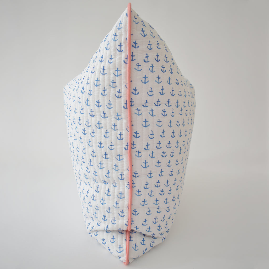 Oversized Pillow, Anchor by Sara Fitz