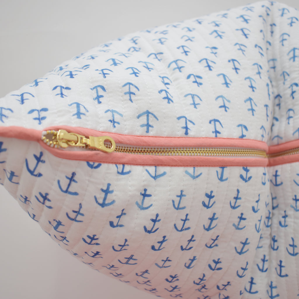 Oversized Pillow, Anchor by Sara Fitz
