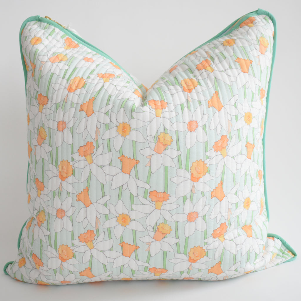 Oversized Pillow, Daffy by Sara Fitz