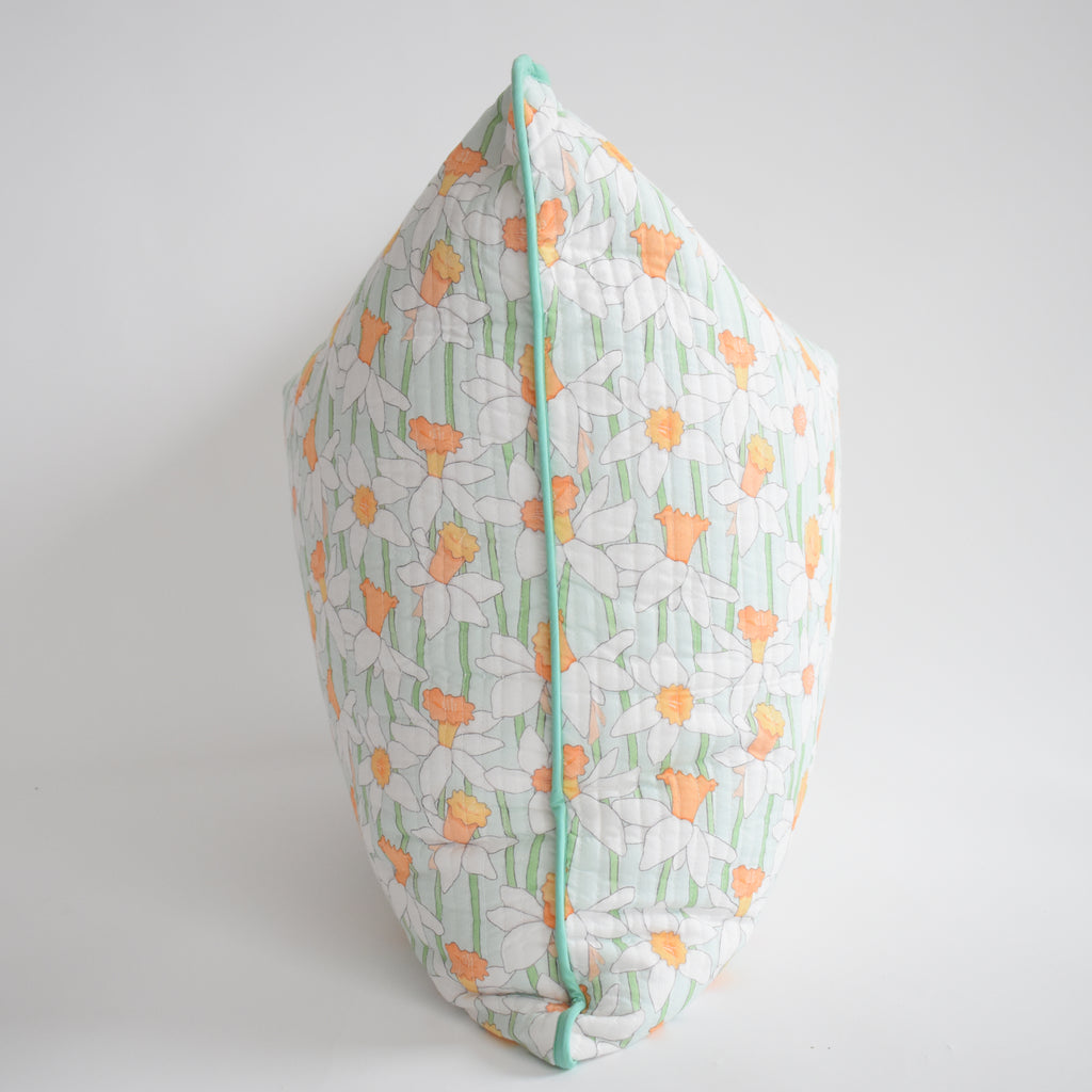Oversized Pillow, Daffy by Sara Fitz