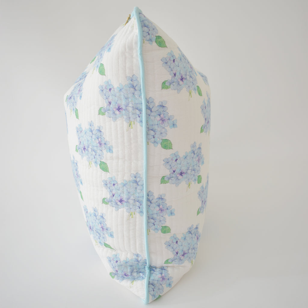 Oversized Pillow, Hydrangea by Sara Fitz