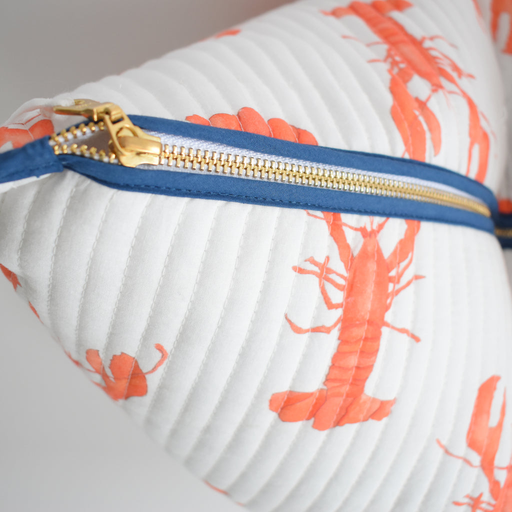 Oversized Pillow, Lobster by Sara Fitz