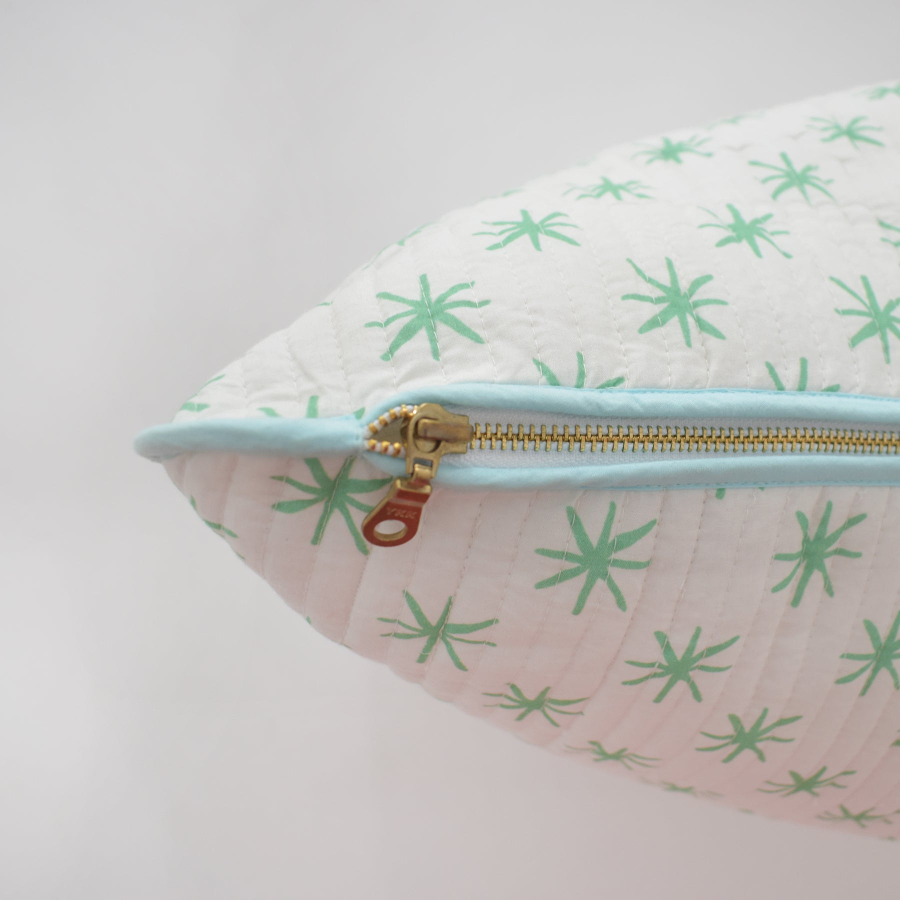 Oversized Pillow, Green Star by Sara Fitz