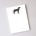 Black Pup Notepad by Sara Fitz