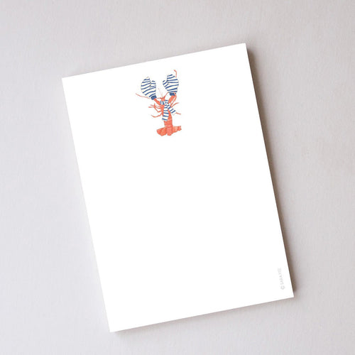 Cozy Lobster Notepad by Sara Fitz