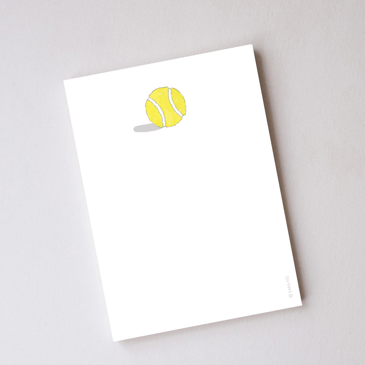 Tennis Ball Notepad by Sara Fitz