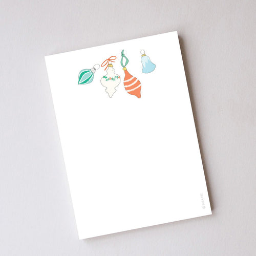 Vintage Ornaments Notepad by Sara Fitz