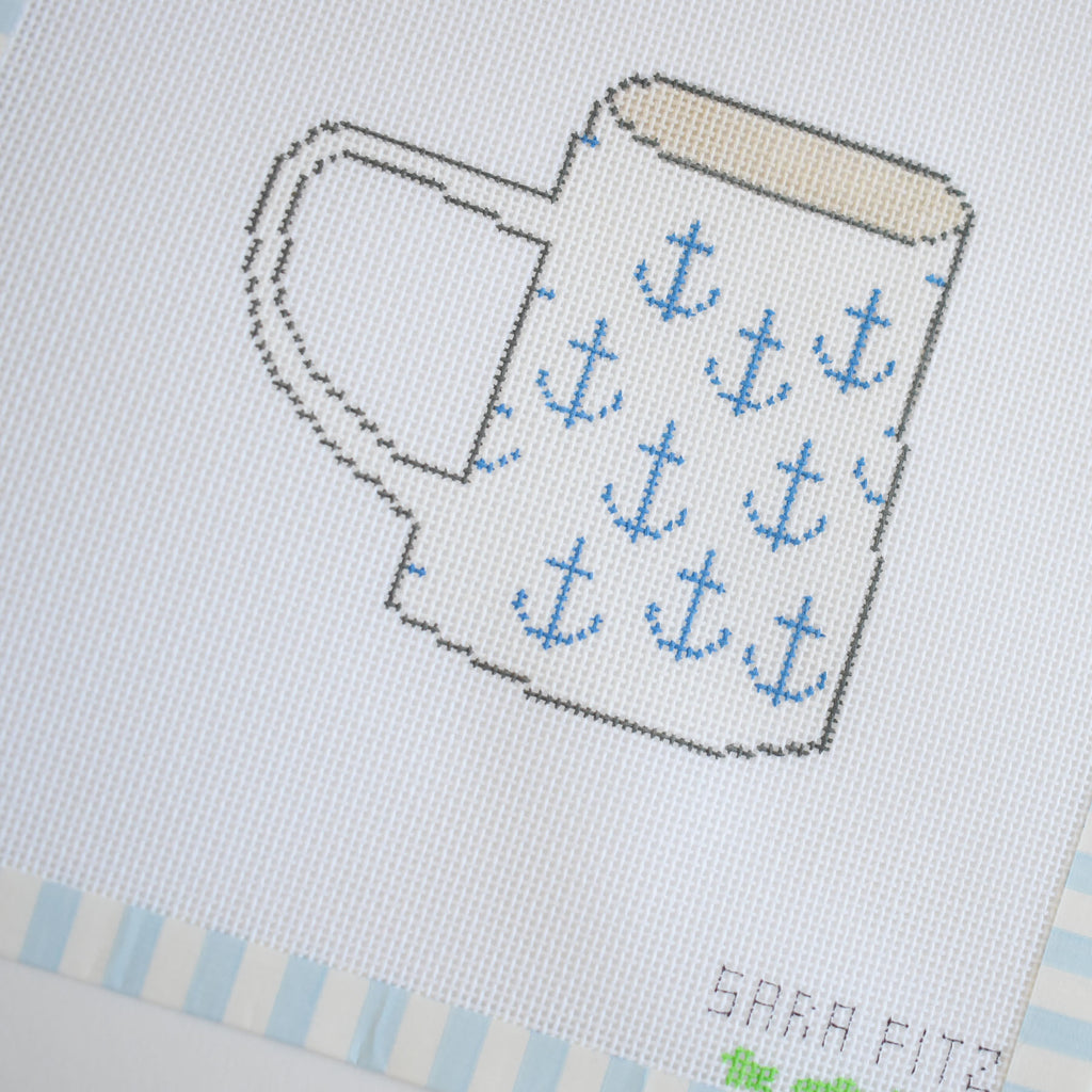Anchor Mug Needlepoint