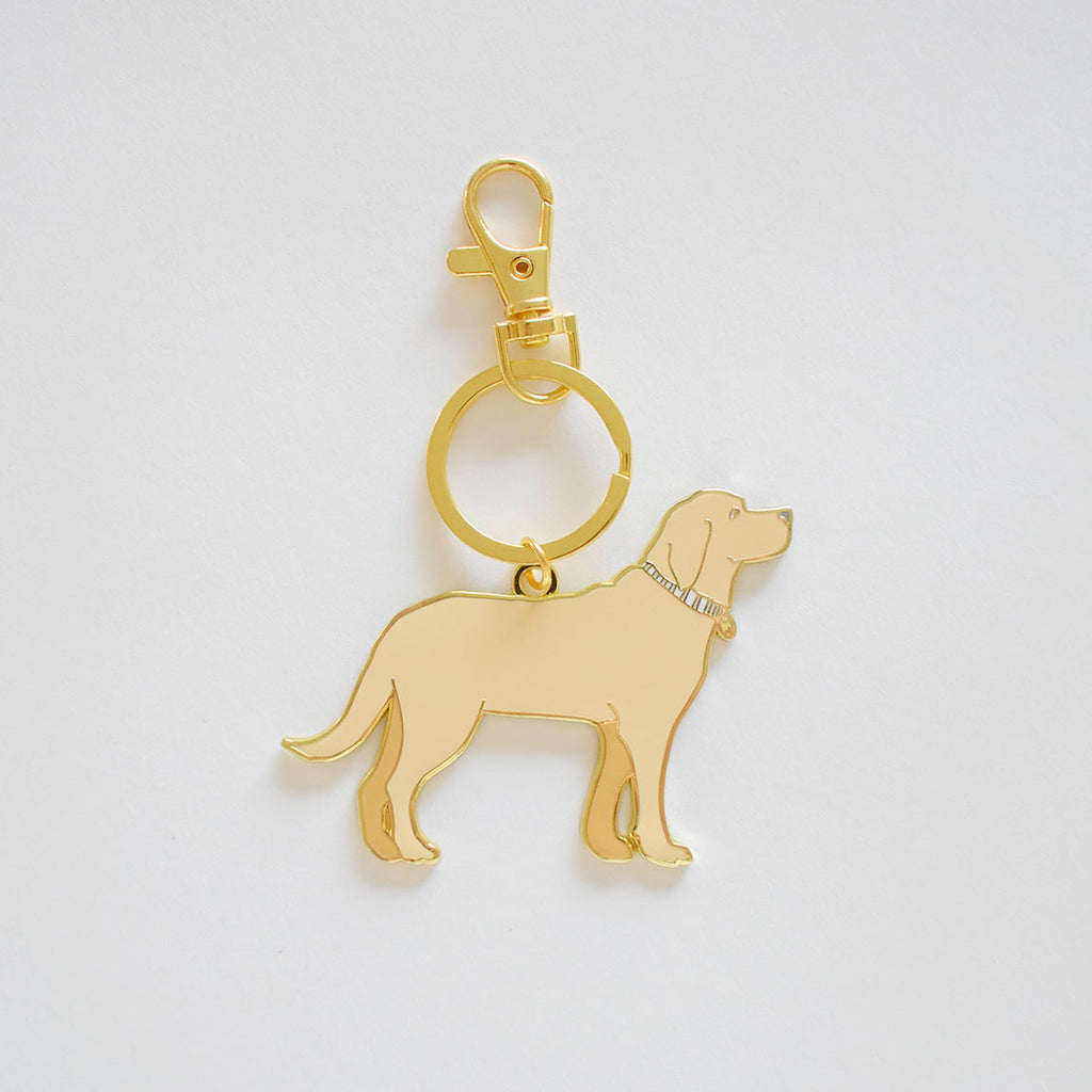 Golden Pup Bag Charm