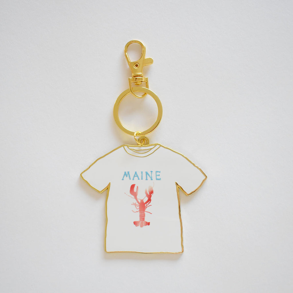 Maine Tee Bag Charm
