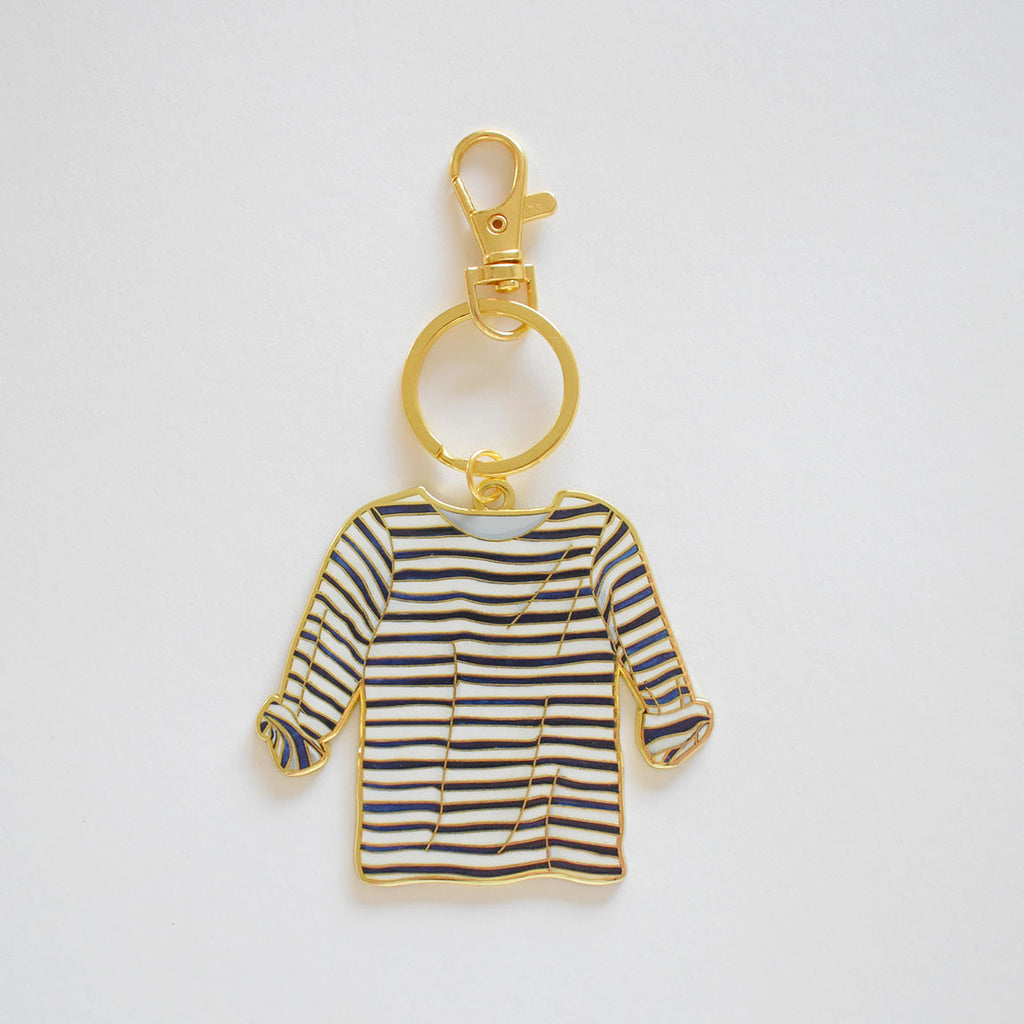 Striped Shirt Bag Charm