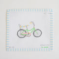 Banana Bike Needlepoint by Sara Fitz