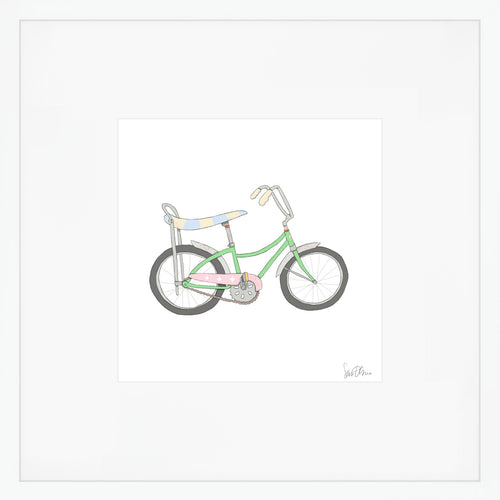Banana Bike Art Print by Sara Fitz