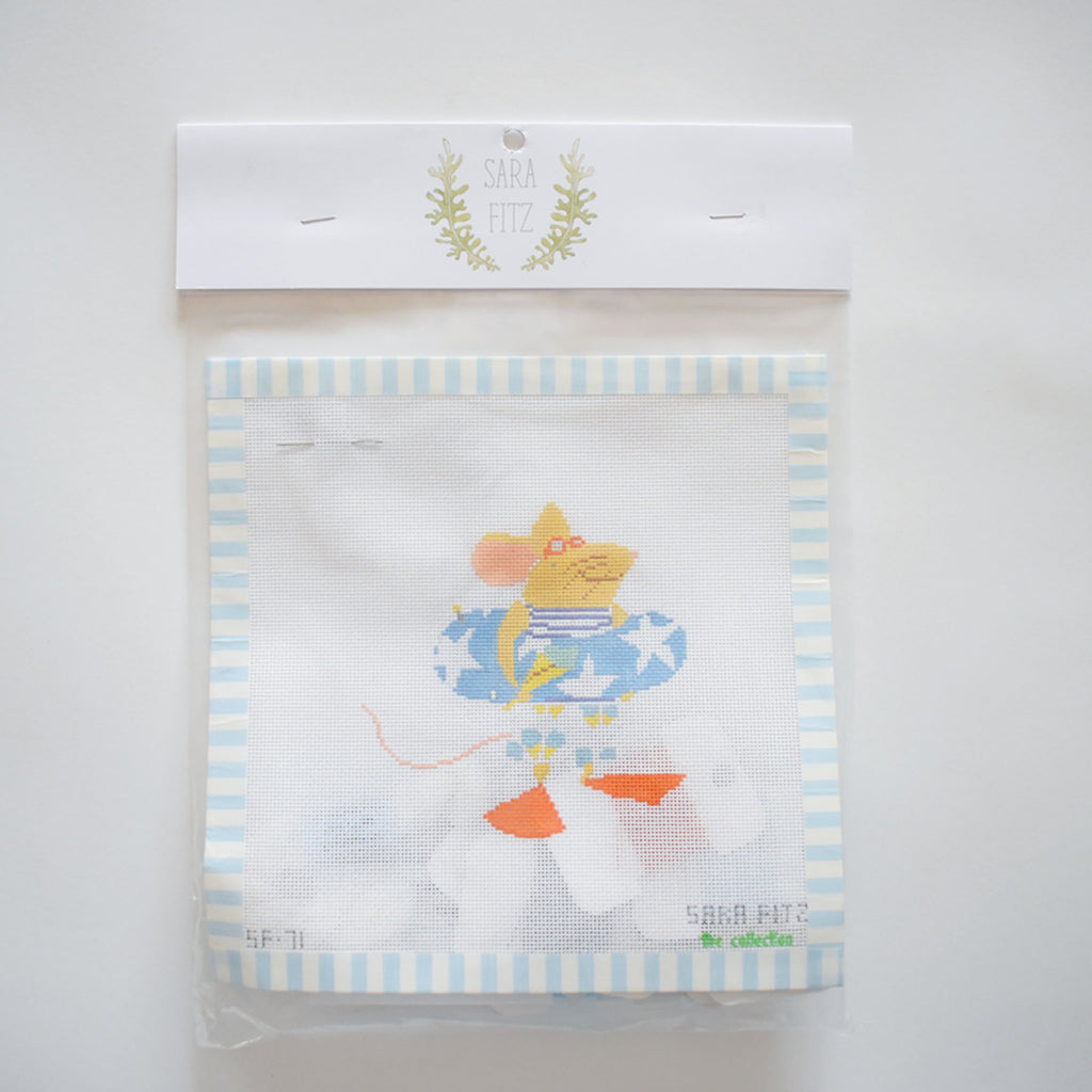 Beach Mouse Needlepoint