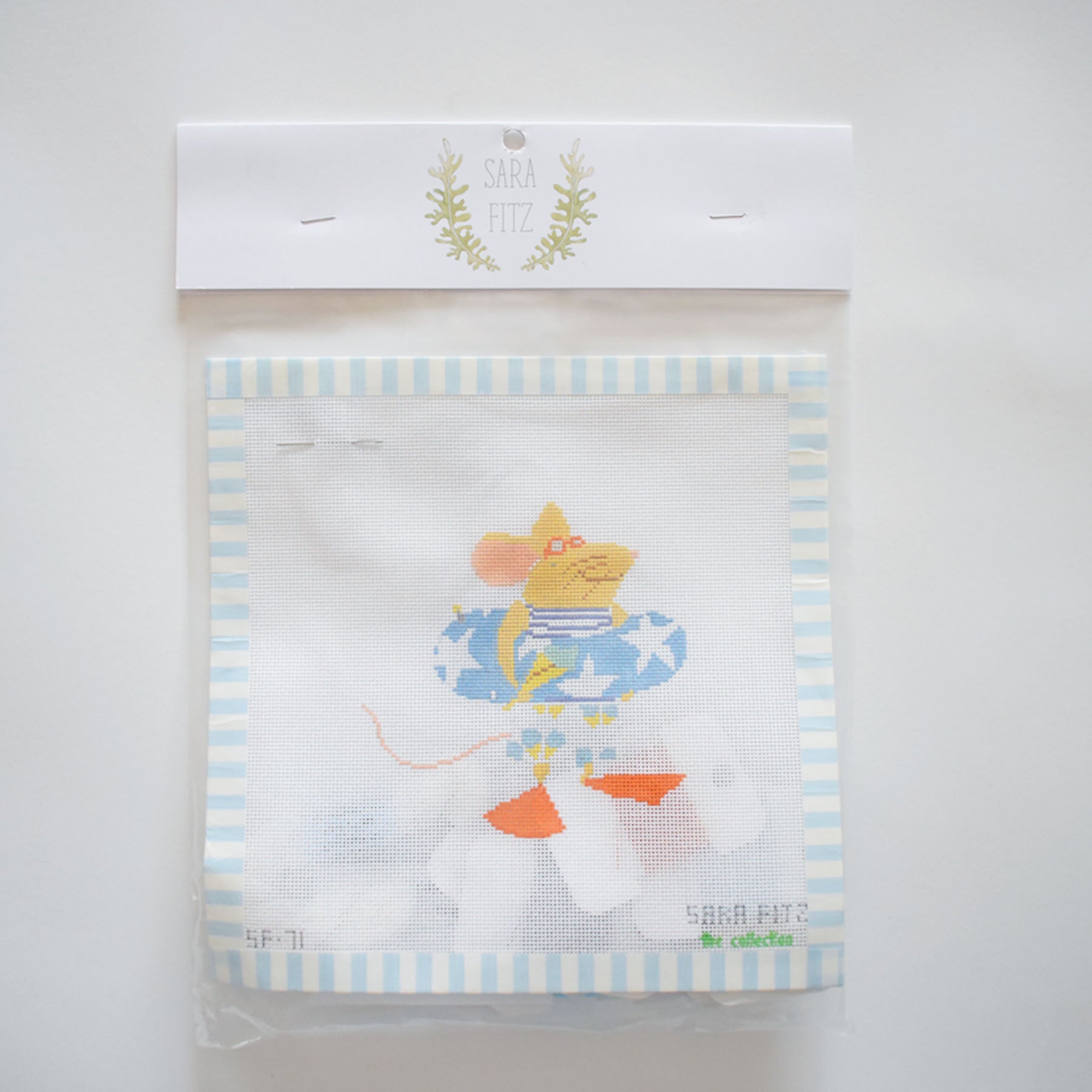 Beach Mouse Needlepoint