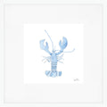 Blue Lobster Art Print by Sara Fitz