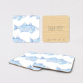 Blue Fish Coaster Set