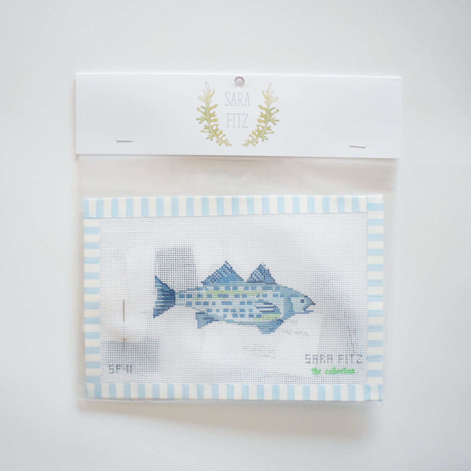 Blue Fish Needlepoint
