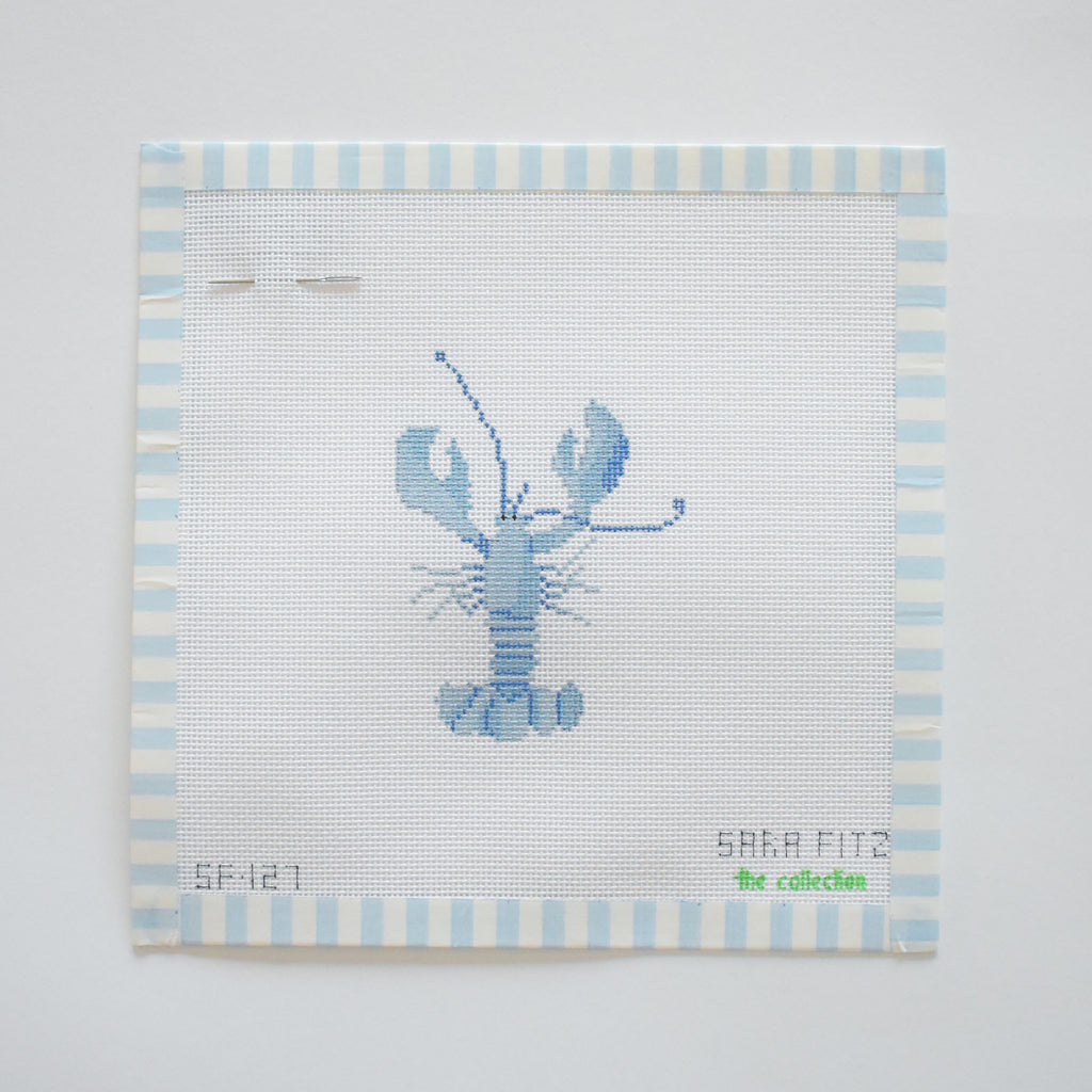 Blue Lobster Needlepoint