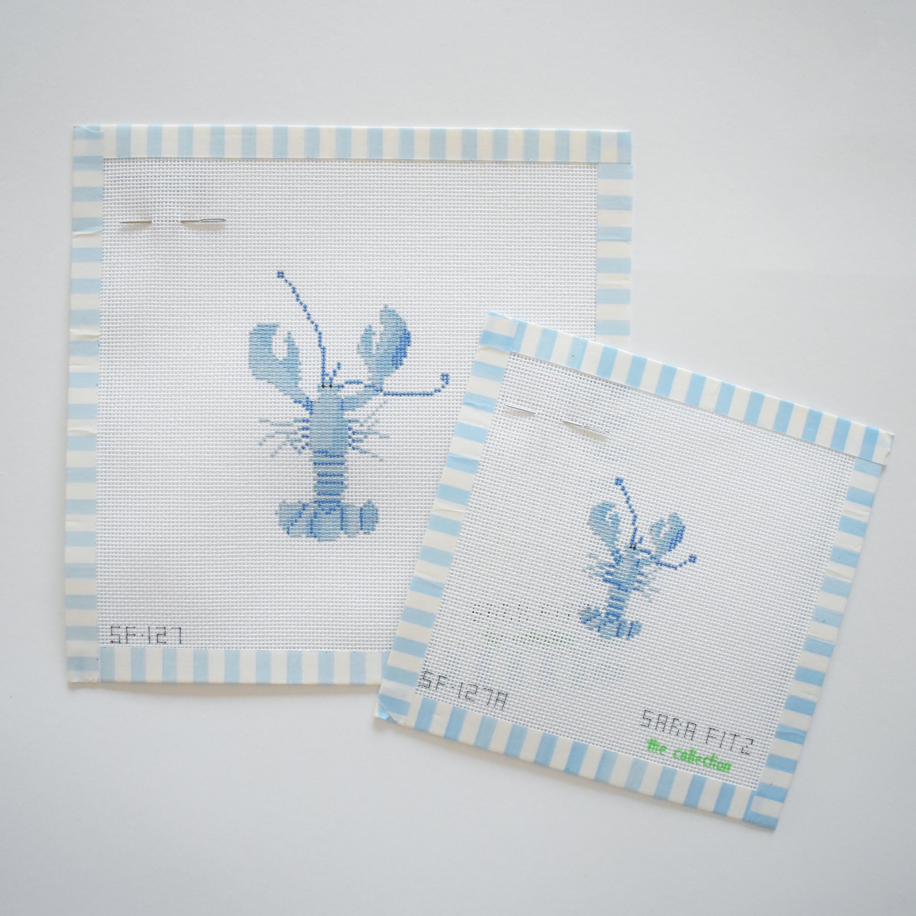 MINI Blue Lobster Needlepoint