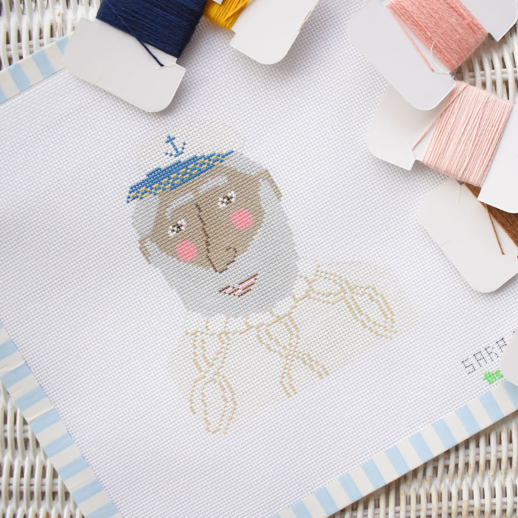 Cable Knit Skipper Needlepoint