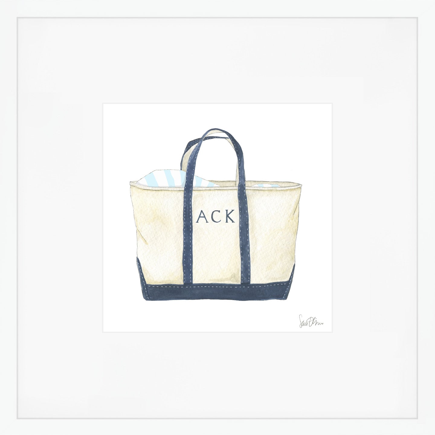 Totes Local Art Print - ACK by Sara Fitz