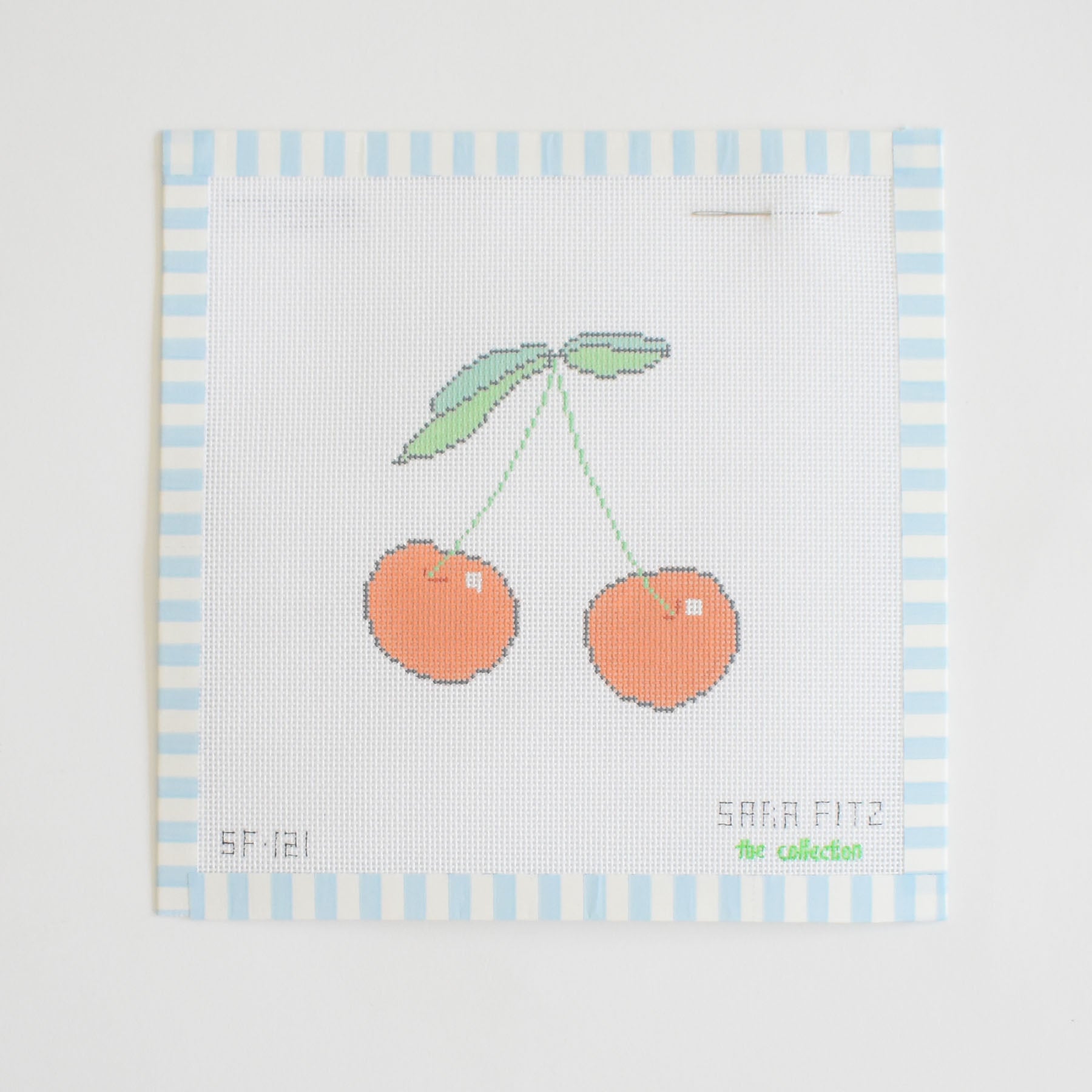 Cherry Needlepoint by Sara Fitz