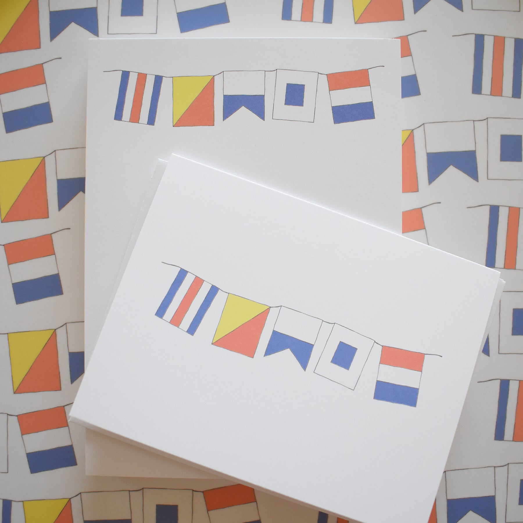 COAST Flags Note Card by Sara Fitz