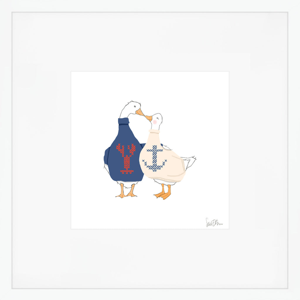 Coastal Geese Art Print