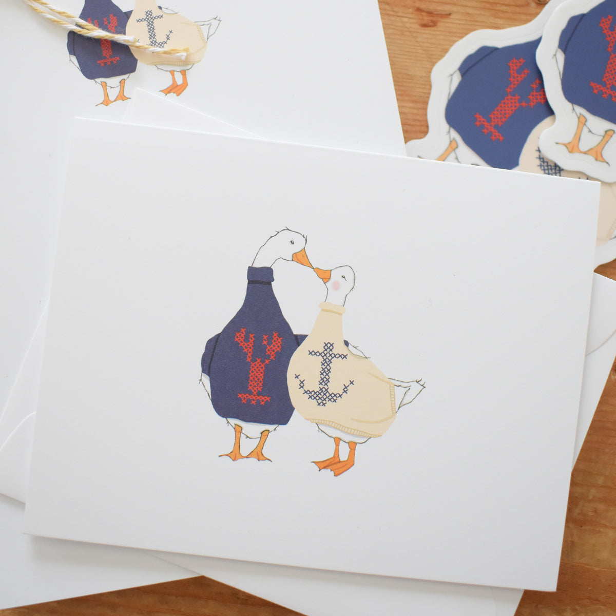 Coastal Geese Note Card