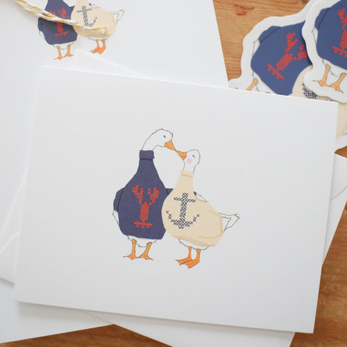 Coastal Geese Note Card