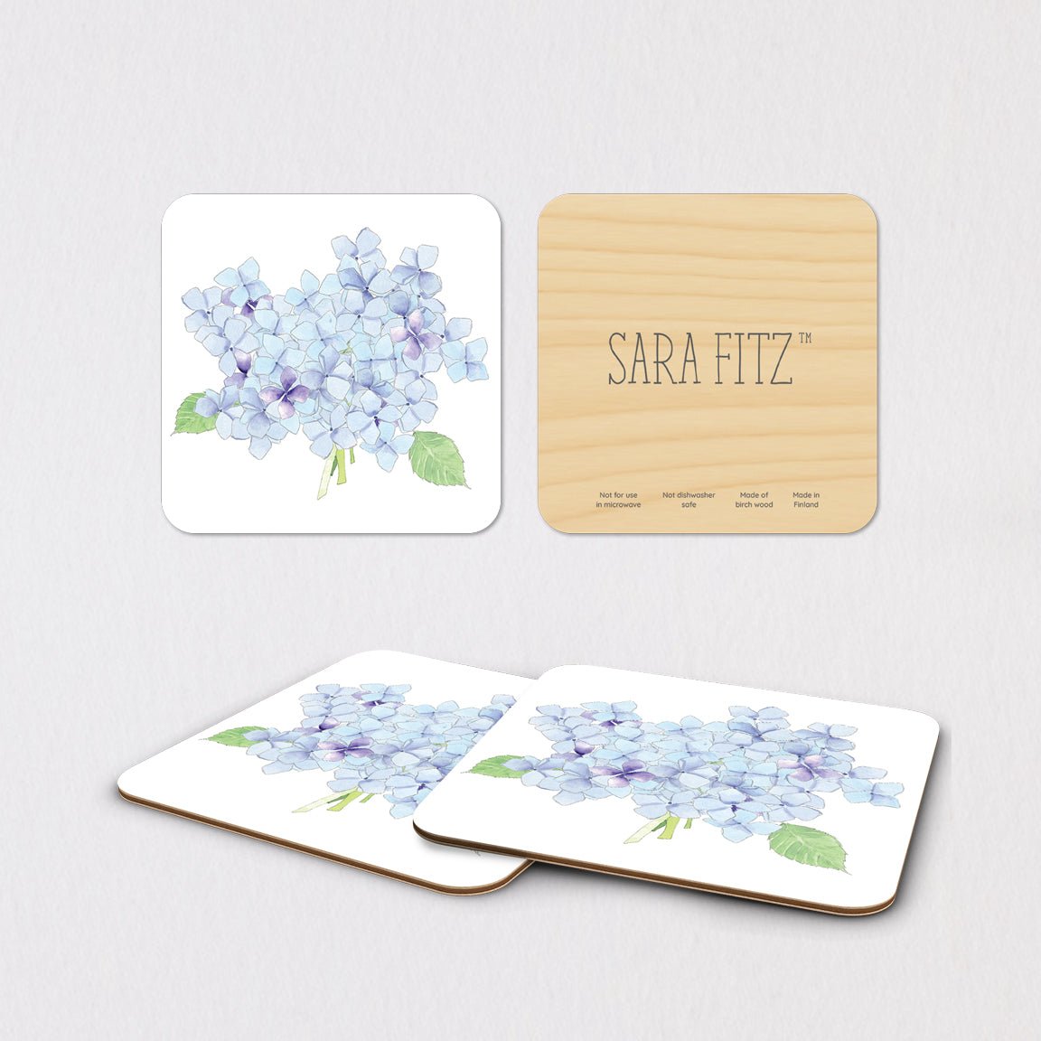 Hydrangea Coaster Set | Sara Fitz