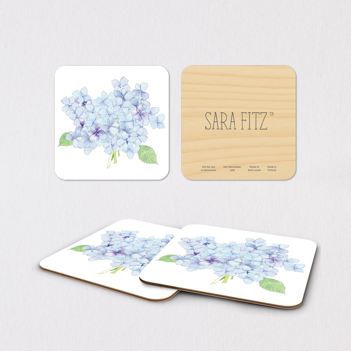 Hydrangea Coaster Set