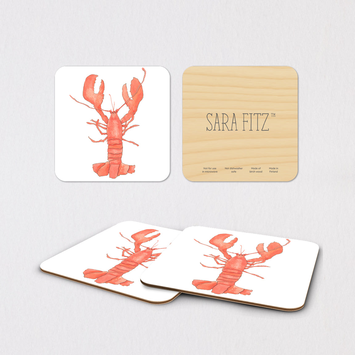 Lobster Coaster Set