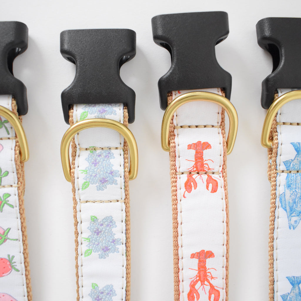 Dog Collar, Hydrangea by Sara Fitz